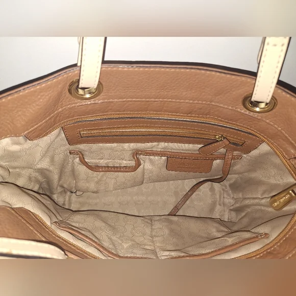 Michael Kors Brown Leather Tote Bag - Picture 4 of 6